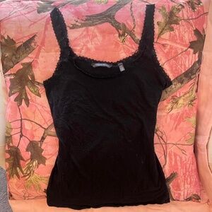 victoria's secret black lace cami coquette y2k tank top